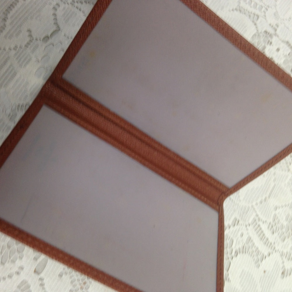 L. Vuitton Brown Taiga Leather ID-Credit Card Case