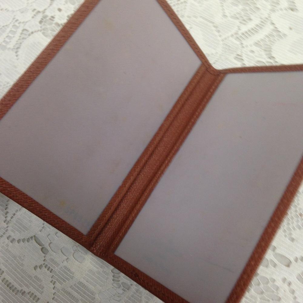 L. Vuitton Brown Taiga Leather ID-Credit Card Case