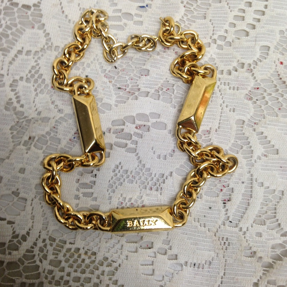 Bally Heavy Gold Plated 18-in Necklace
