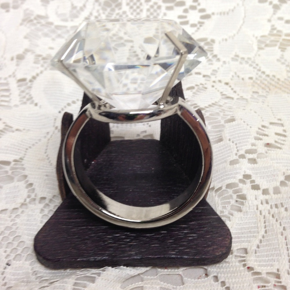 Large Faux Diamond Tiffany Ring-Napkin Ring