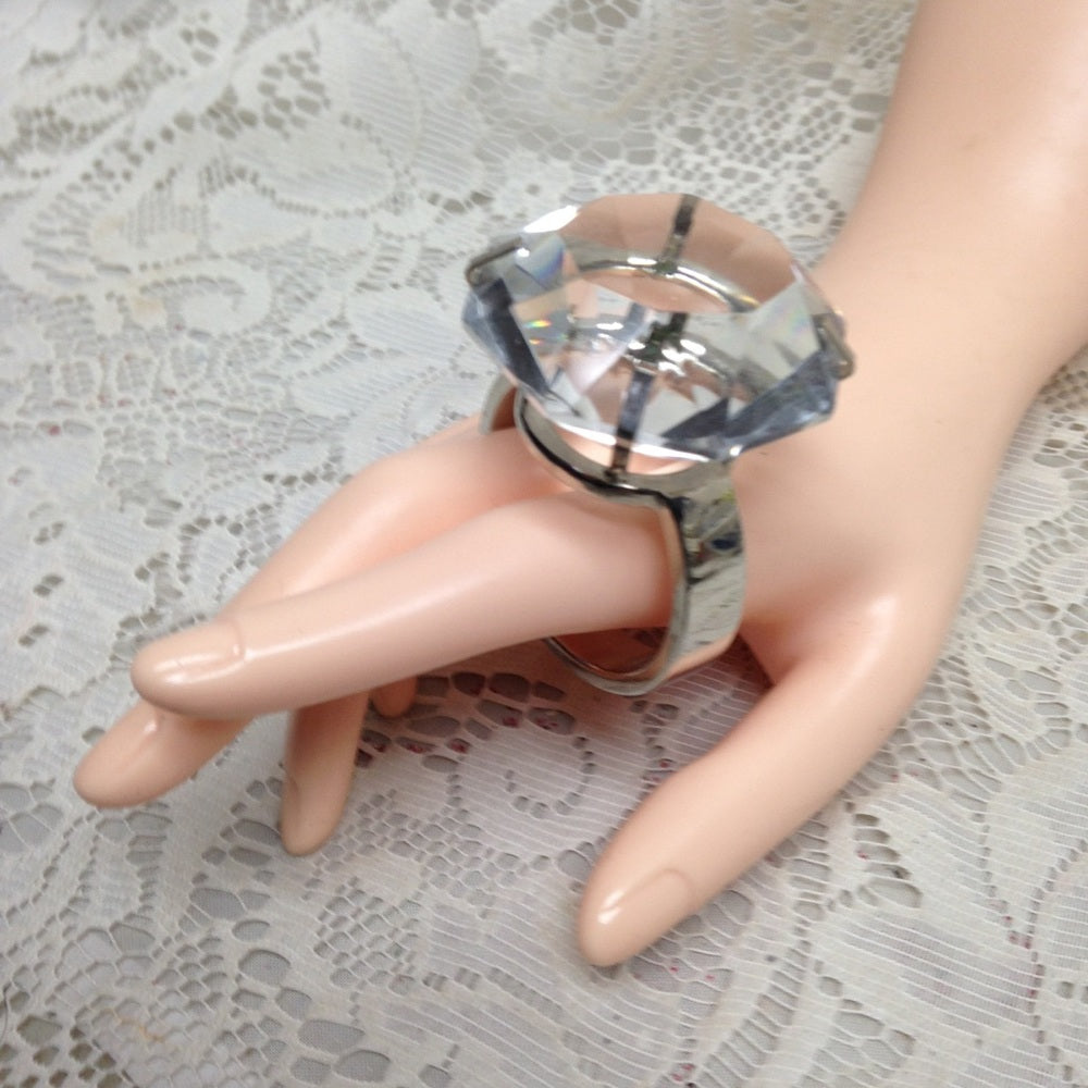 Large Faux Diamond Tiffany Ring-Napkin Ring