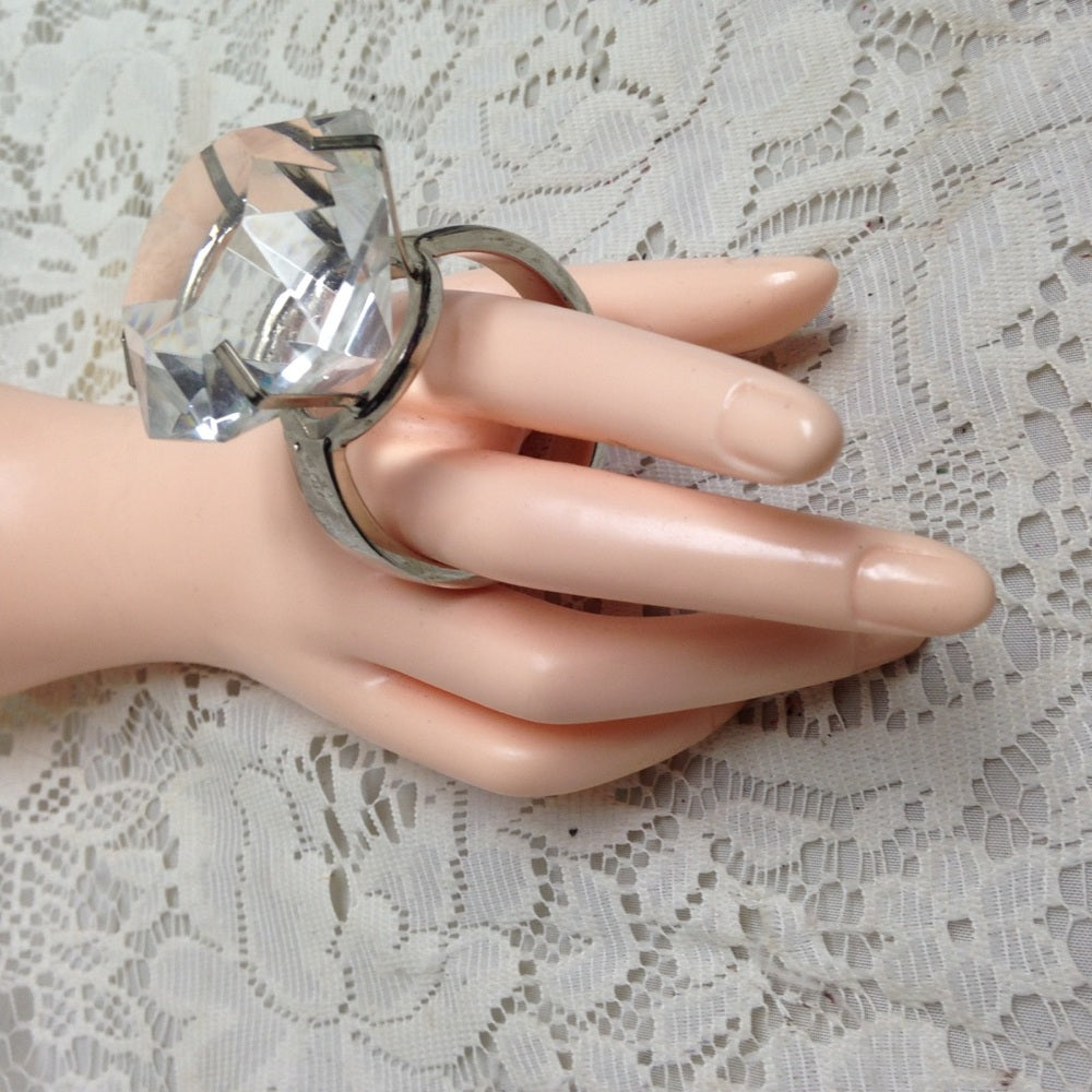Large Faux Diamond Tiffany Ring-Napkin Ring