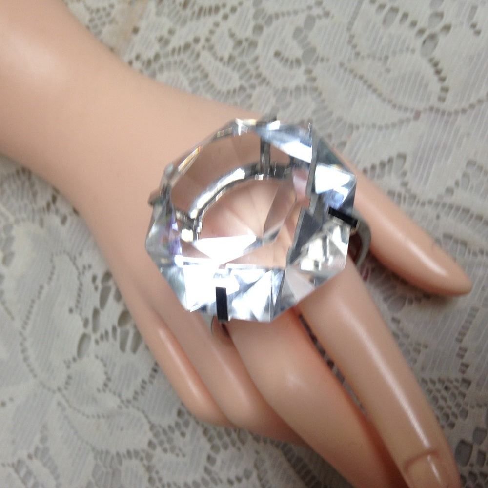 Large Faux Diamond Tiffany Ring-Napkin Ring
