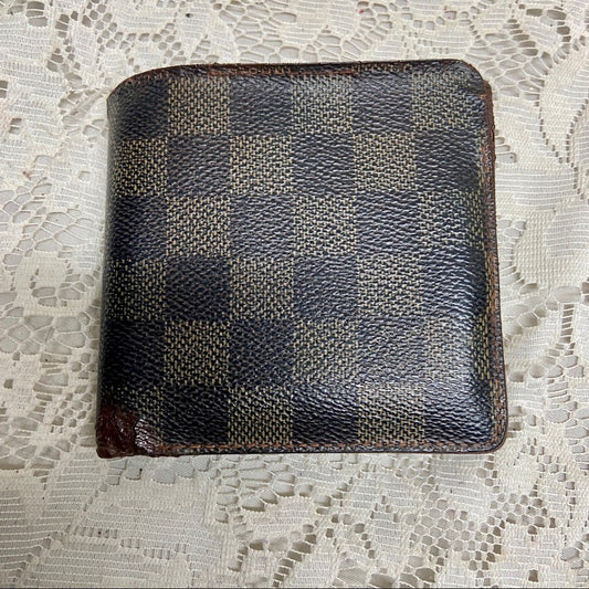 Louis Vuitton Damier Ebene Mens Credit Card Wallet