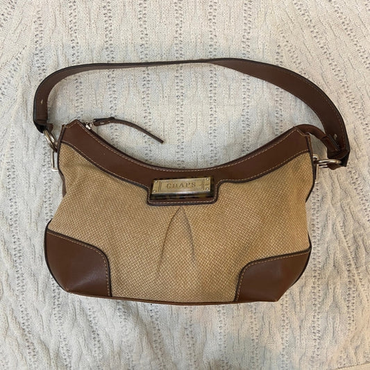 Chaps, Brown and Tan Shoulder Bag