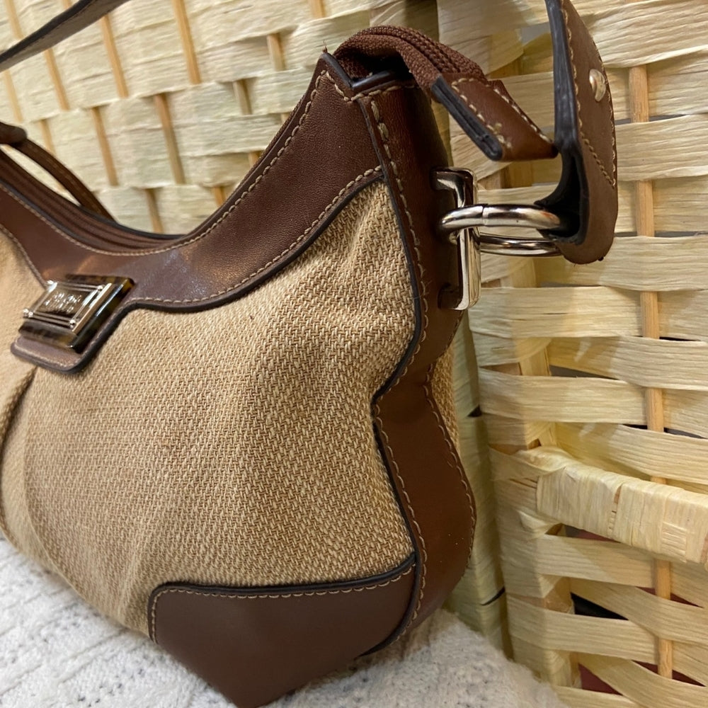 Chaps, Brown and Tan Shoulder Bag
