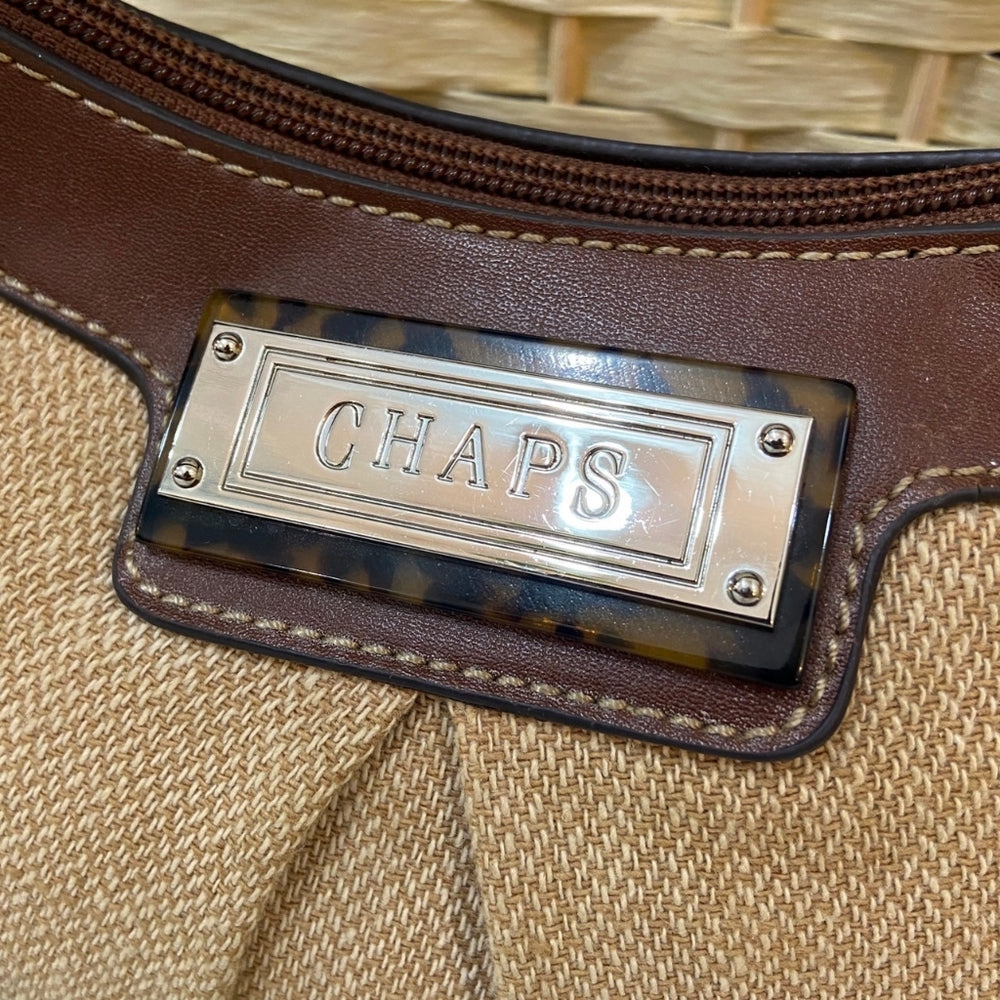 Chaps, Brown and Tan Shoulder Bag