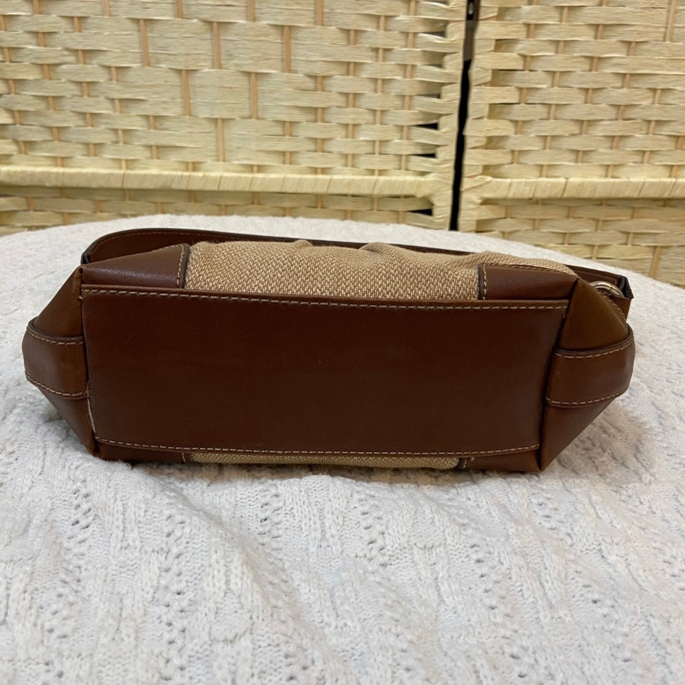 Chaps, Brown and Tan Shoulder Bag
