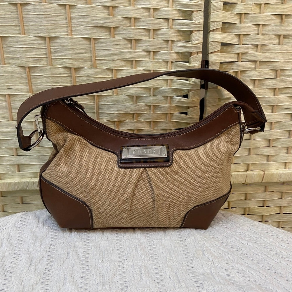 Chaps, Brown and Tan Shoulder Bag