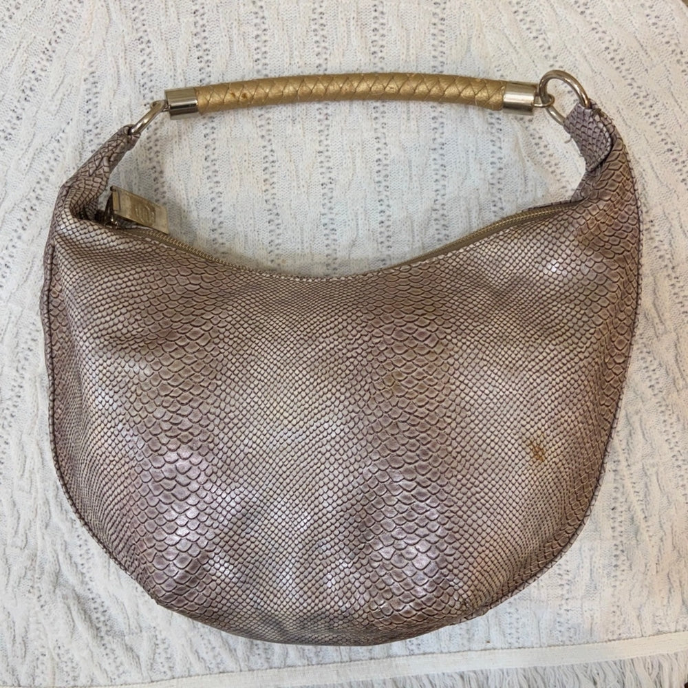 Dana Buchman, Faux Snake Skin Leather Shoulder Bag