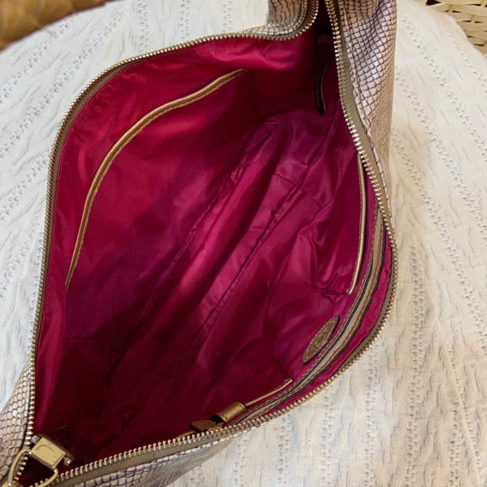 Dana Buchman, Faux Snake Skin Leather Shoulder Bag