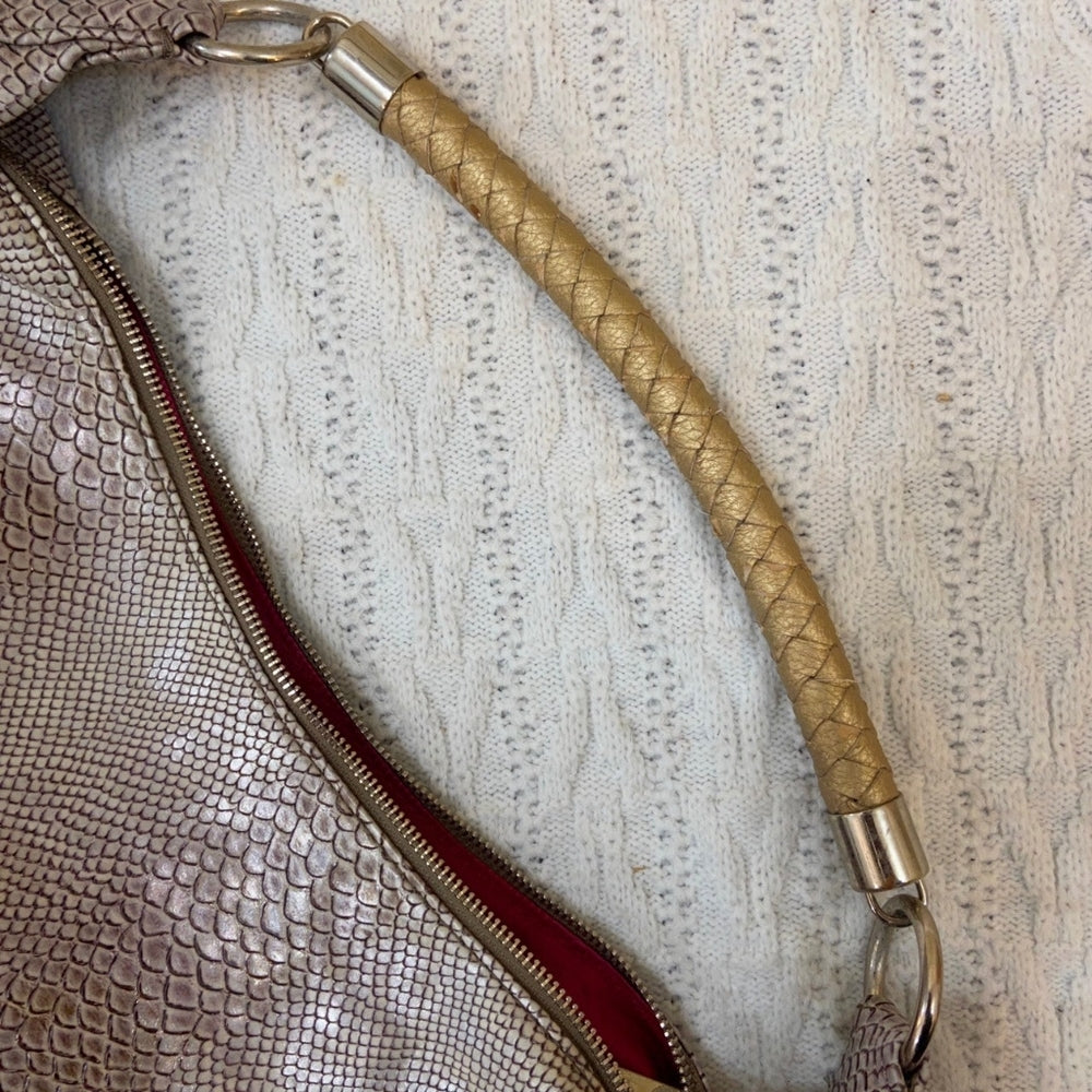 Dana Buchman, Faux Snake Skin Leather Shoulder Bag