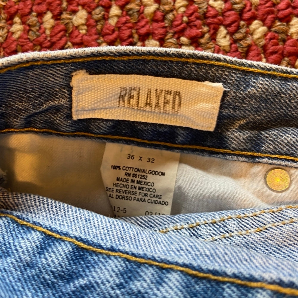 Arizona Co. Relaxed Cotton Denim Jeans - Size 36×32