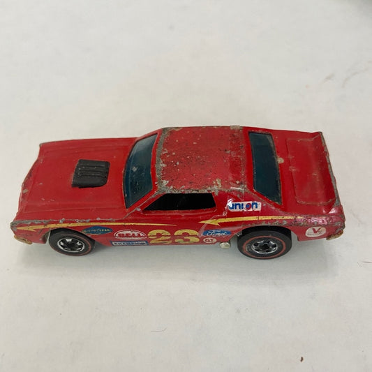 Vintage John Deere 2pc Metal, 12in Long, Tractor and Wagon Set