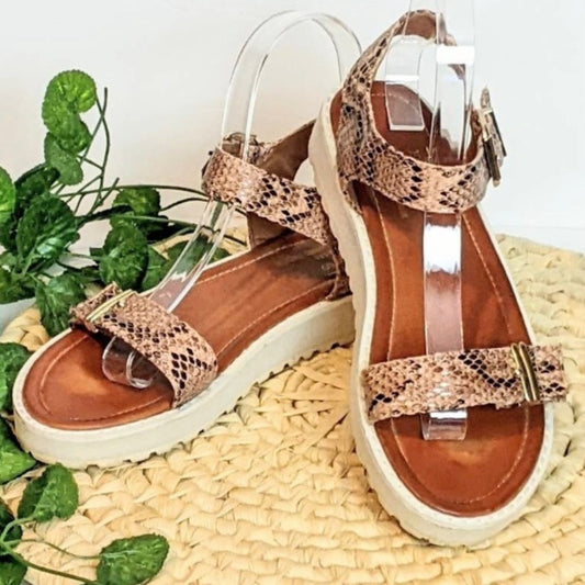 Versace V1969 Italia Catarina Platform Sandals Size 38 or 8