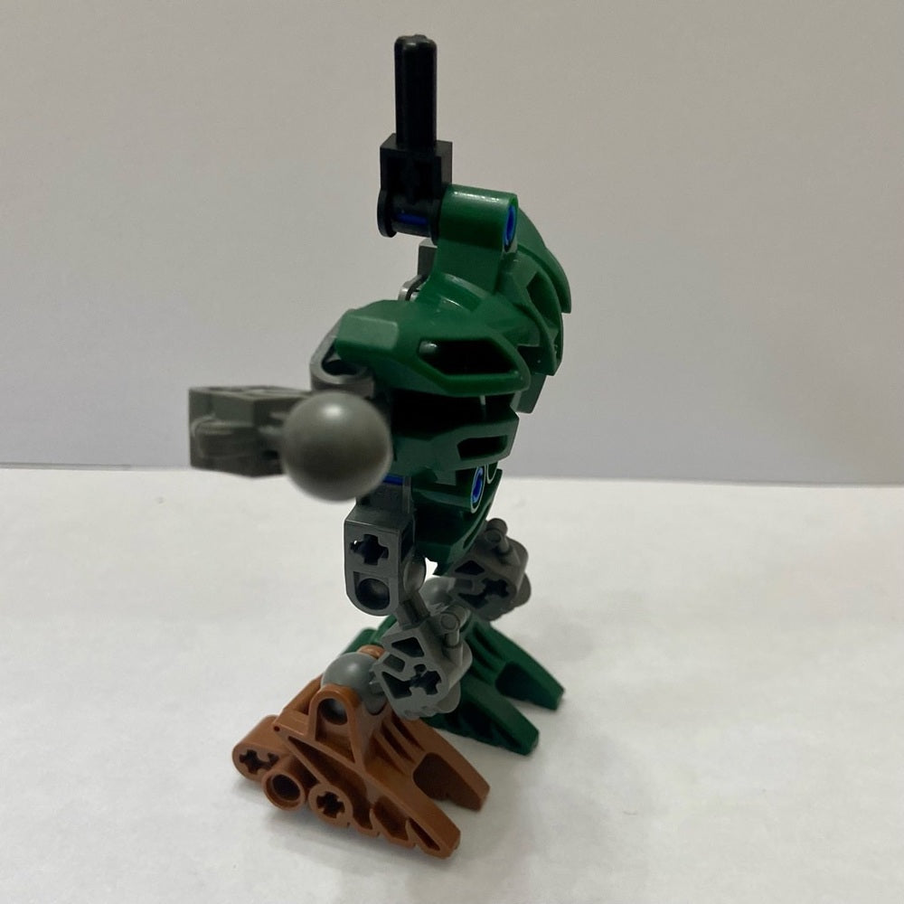 Vintage, Rare, Lego, Bionicle -Green, Gray and Brown 4in x4in x 2in