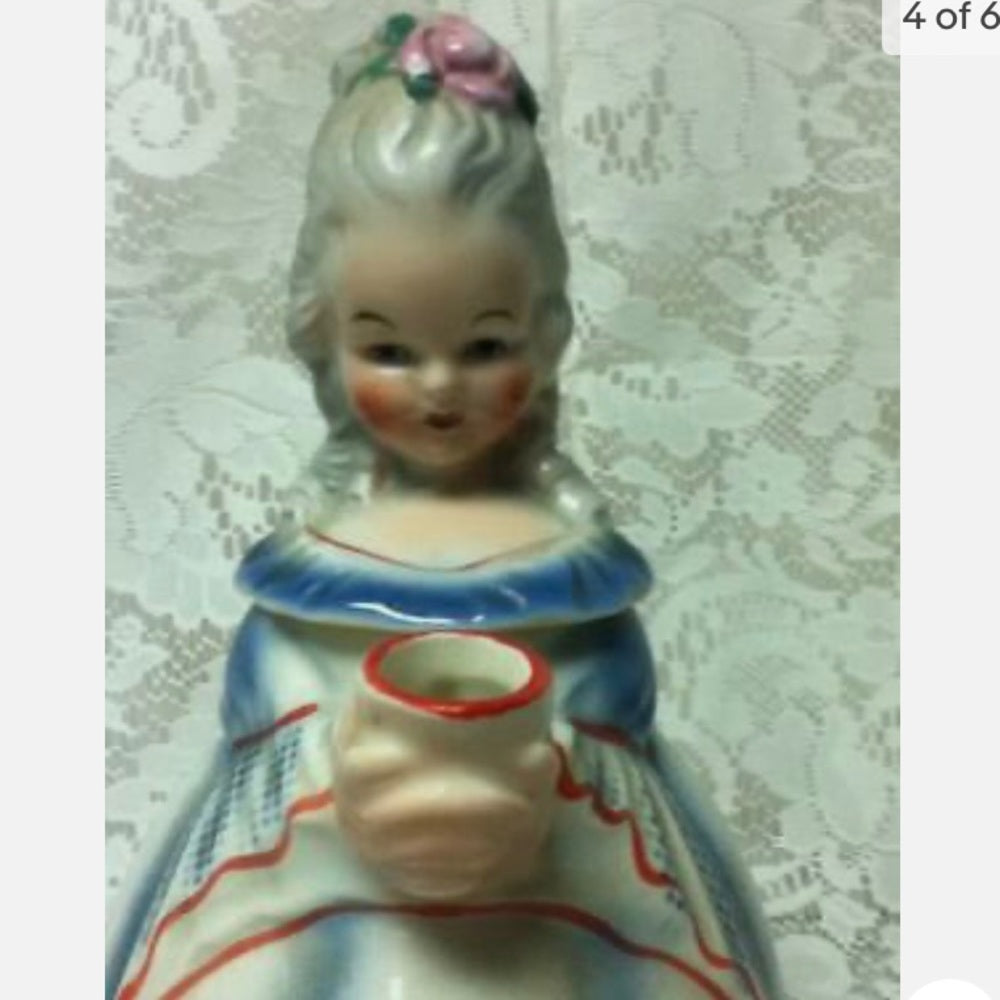 Vintage, Rare, Colendorf, Germany, Figural Lady Teapot