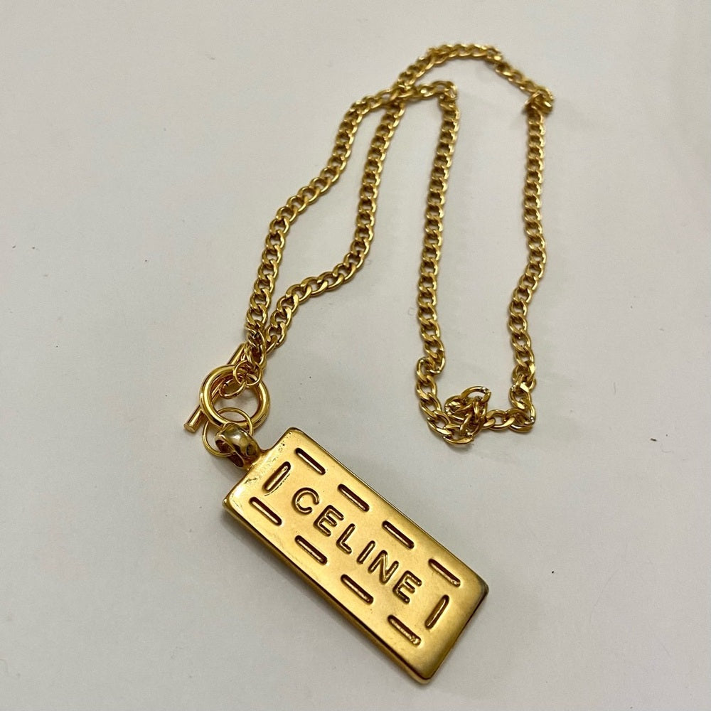 Celine 18-in Gold Plated Chain Necklace