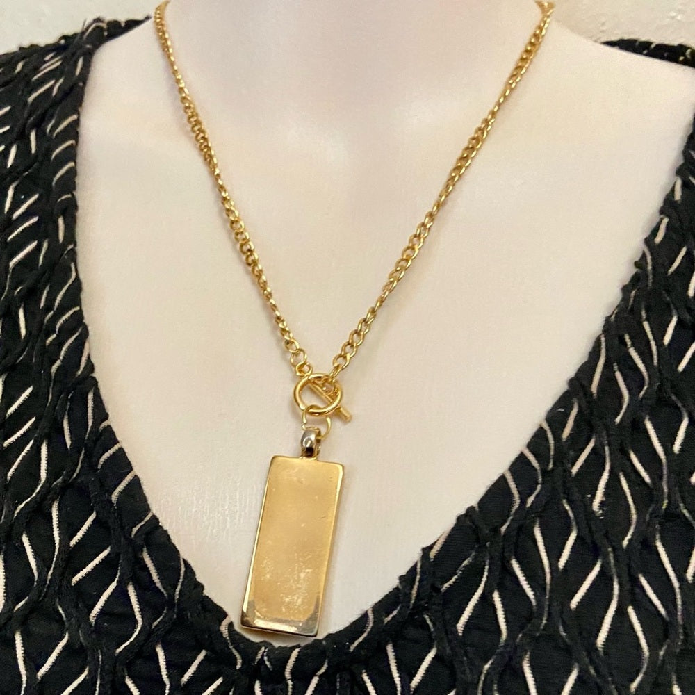 Celine 18-in Gold Plated Chain Necklace