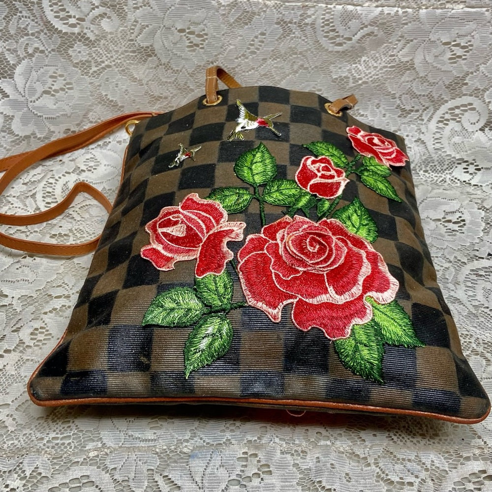 Authentic Fendi, Checkered Handbag Tote 13in x 13in
