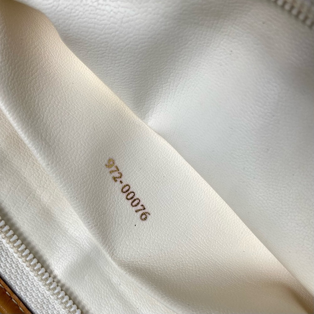 Vintage, Fendi, Rare, Beige Canvas Pouch-Crossbody