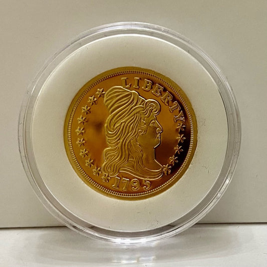 National Collectors Mint 1795, $5.00 Tribute Gold Plated Coin