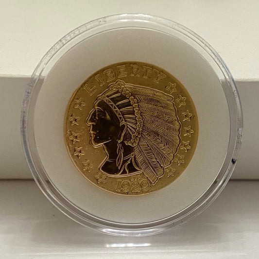 National Collectors Mint, 1929, $5.00Tribute Gold Plated Coin
