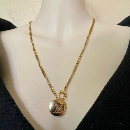 Vintage Louis Vuitton Gold plated 18-in Chain Necklace