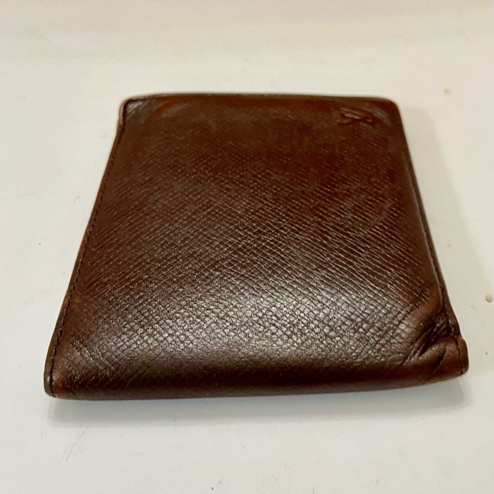 Louis Vuitton Brown Taiga Leather Mens Wallet 4.5in x 4in