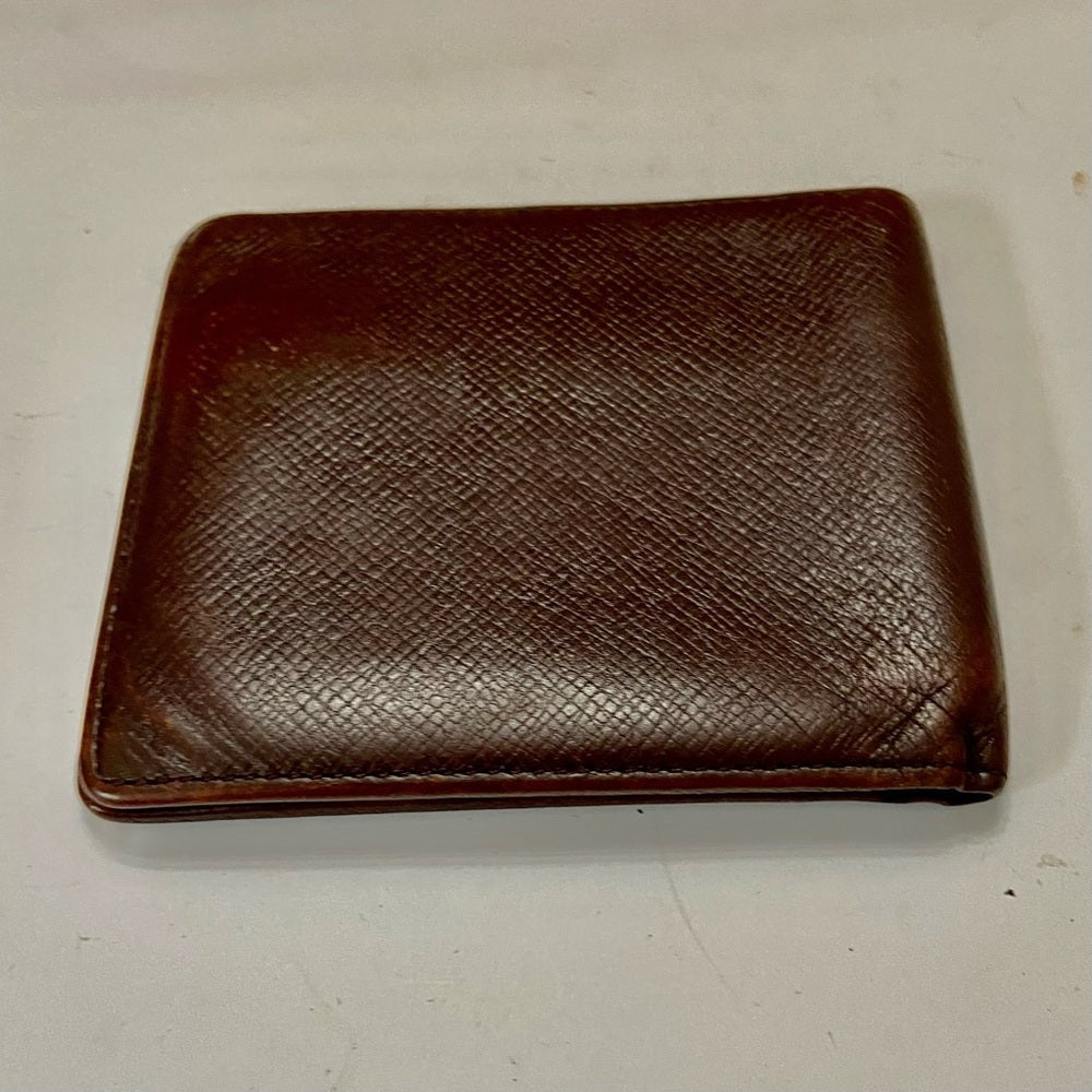 Louis Vuitton Brown Taiga Leather Mens Wallet 4.5in x 4in