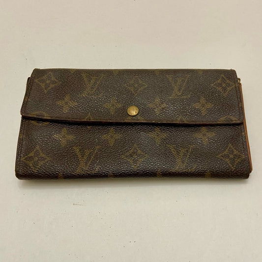 Louis Vuitton, Brown Mono, Bi-Fold Long Wallet (CA0964)