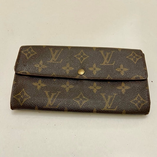Louis Vuitton, Brown Mono, Bi-Fold Long Wallet (TH1805)