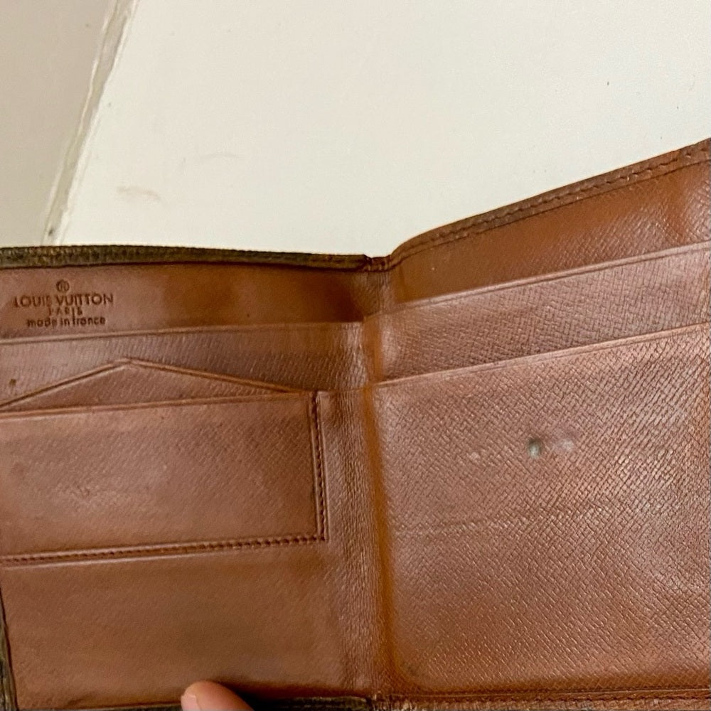 Vintage Louis Vuitton, Brown Mono, Mens Multiple Wallet (B) (884AN)