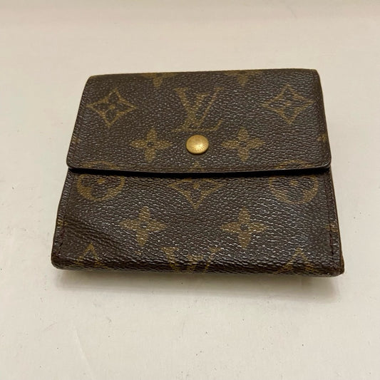 Vintage Louis Vuitton Brown Mono Mens Tri-fold Compact Wallet (C) (TH0976)