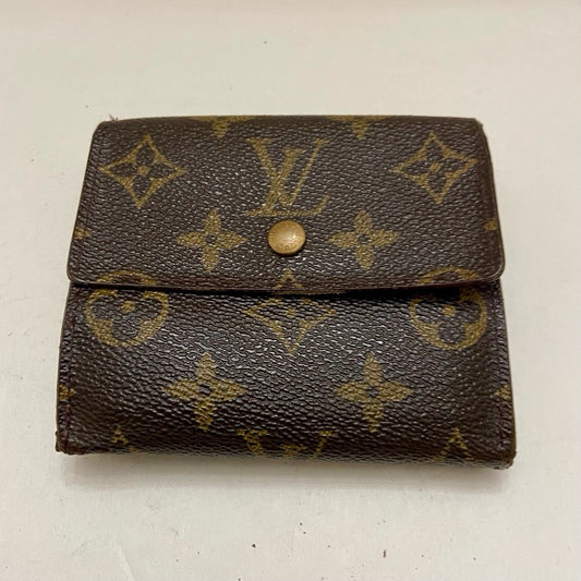 Vintage Louis Vuitton Brown Mono Mens Tri-fold Compact Wallet (E) (SP1918)