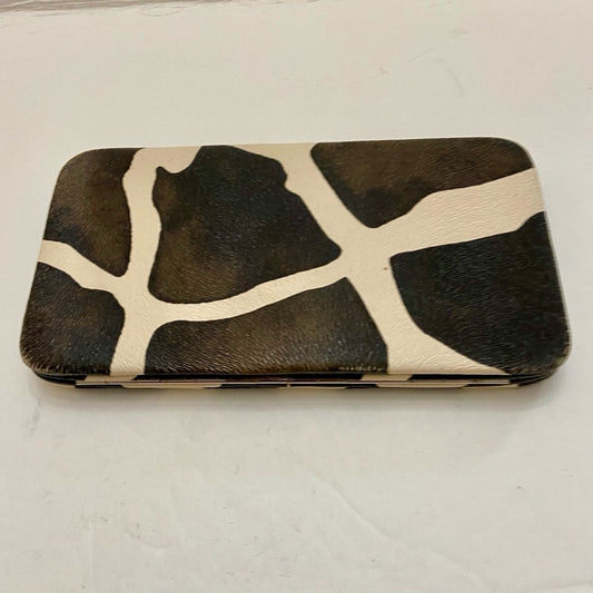 Vintage, Boxy, Brown- Beige Long Wallet