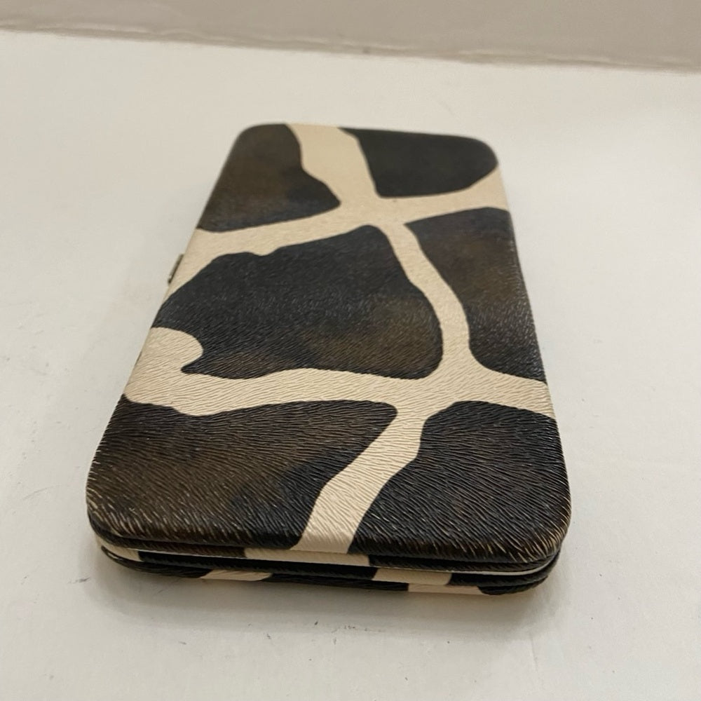 Vintage, Boxy, Brown- Beige Long Wallet