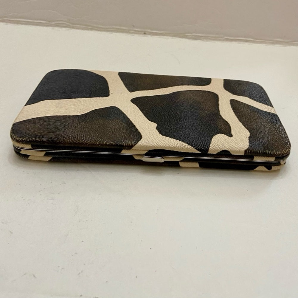 Vintage, Boxy, Brown- Beige Long Wallet