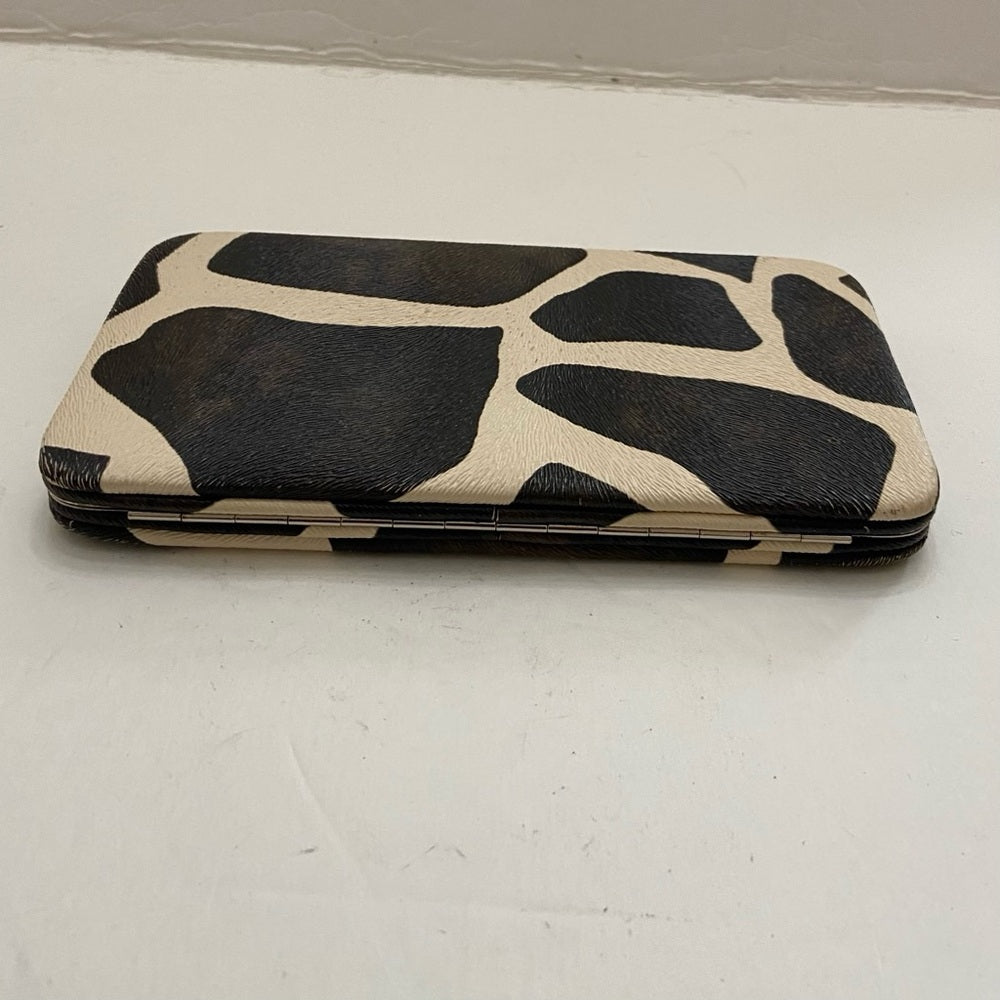 Vintage, Boxy, Brown- Beige Long Wallet