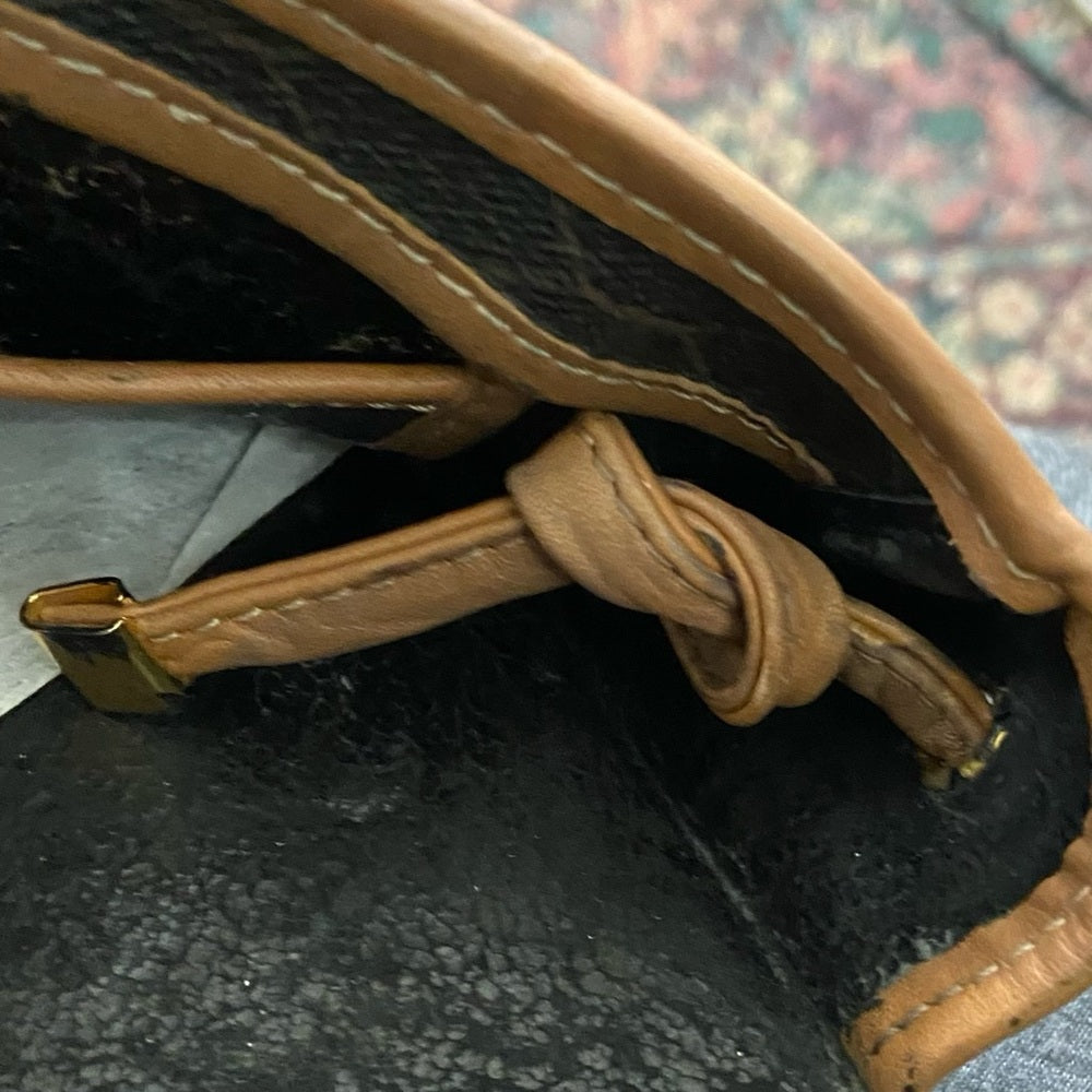Vintage Christian Dior Coated Canvas Crossbody