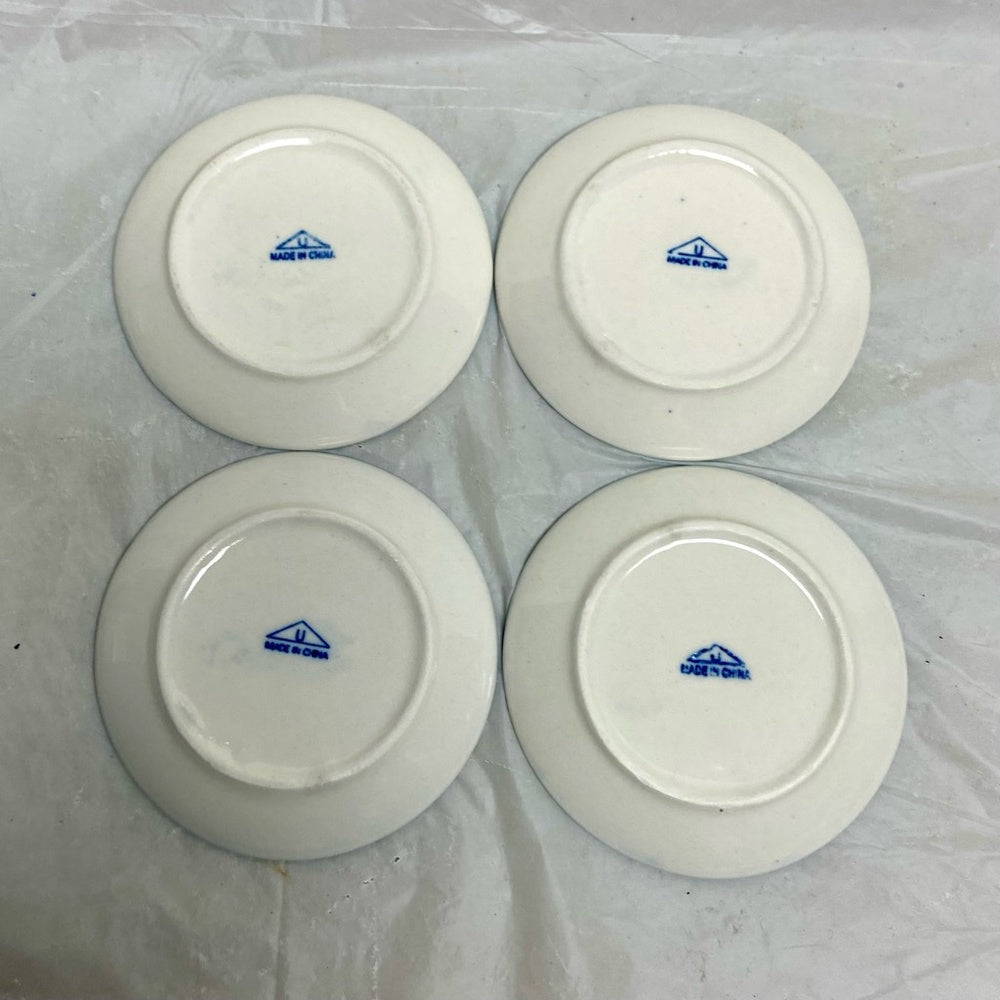 Vintage, Blue Willow, Rare, 13pc Child’s Tea Set with Basket