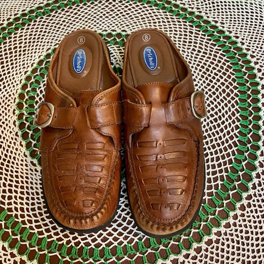 Dr. Scholls,  Brown Leather Air Pillow Loafers Size 8