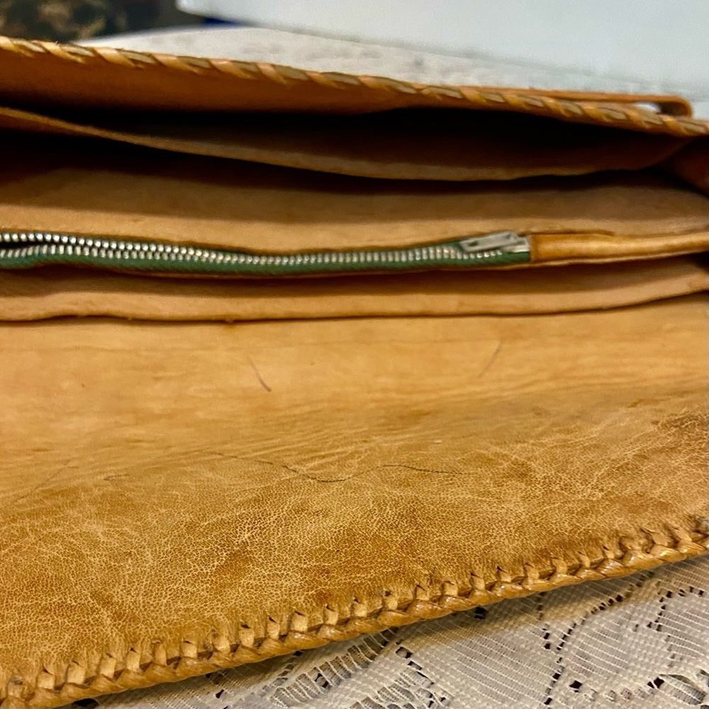 Vintage, Genuine Snakeskin Shoulder Bag 11in L x 6in H, x 3In