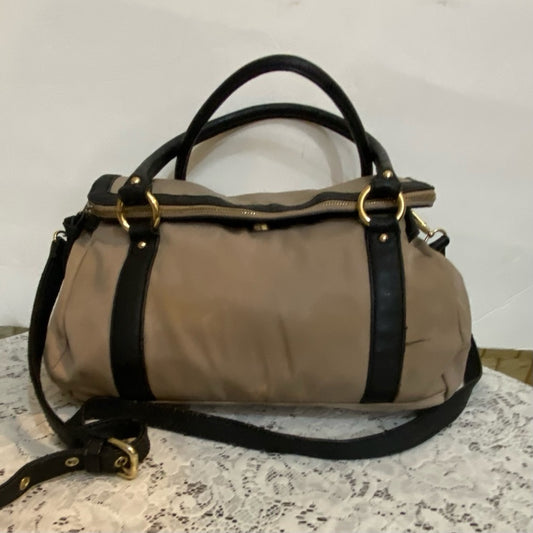 Anne Klein Khaki Canvas Handbag- Crossbody Bag (12.5in x 10in x 3.5in)