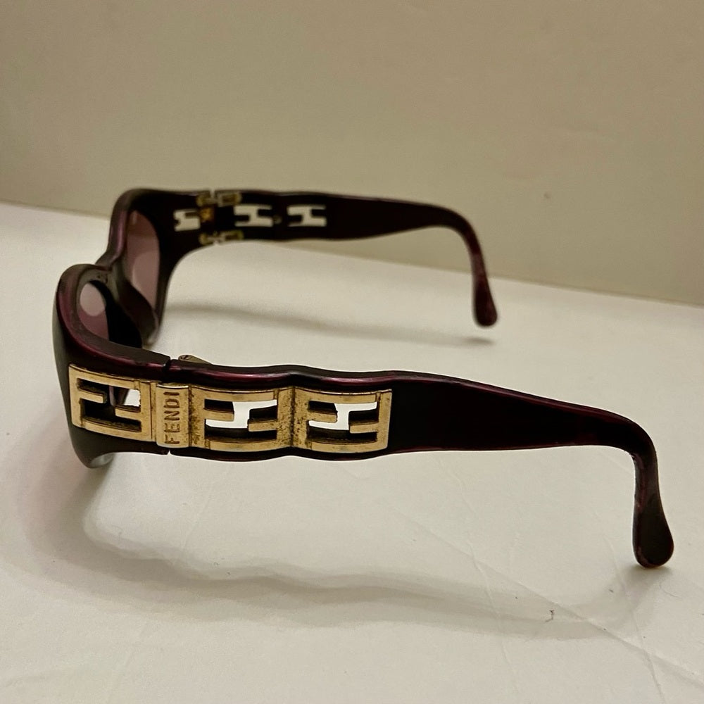 Vintage, Fendi Burgundy Bi-Focal with Case (5.5in x 1.75in x 2.5in)