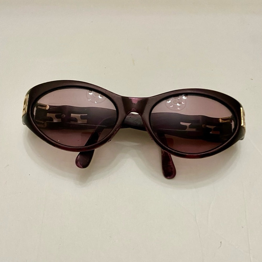 Vintage, Fendi Burgundy Bi-Focal with Case (5.5in x 1.75in x 2.5in)