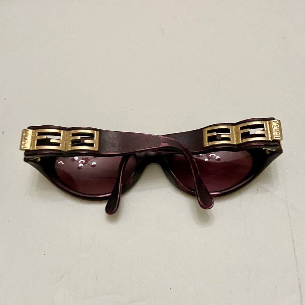 Vintage, Fendi Burgundy Bi-Focal with Case (5.5in x 1.75in x 2.5in)