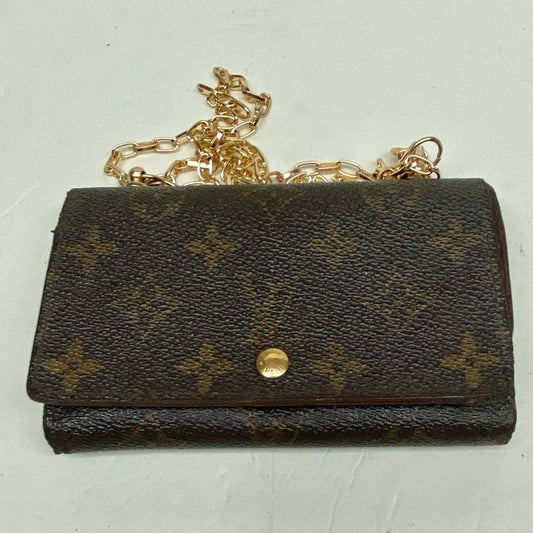 Louis Vuitton, Mono Brown Leather, Compact Wallet Crossbody (CA0969)