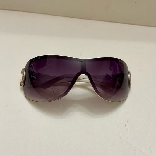 Vintage Bulgari White-Purple Wrap Around Sunglasses