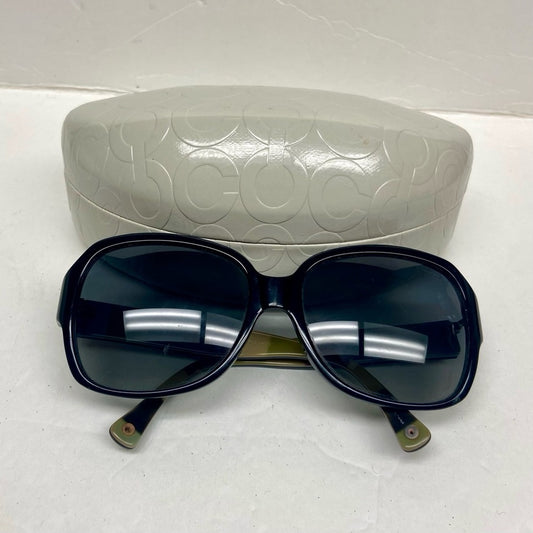 Coach Black/Stripes Large Sunglasses 511T3 59#16 135 Bridget 3P